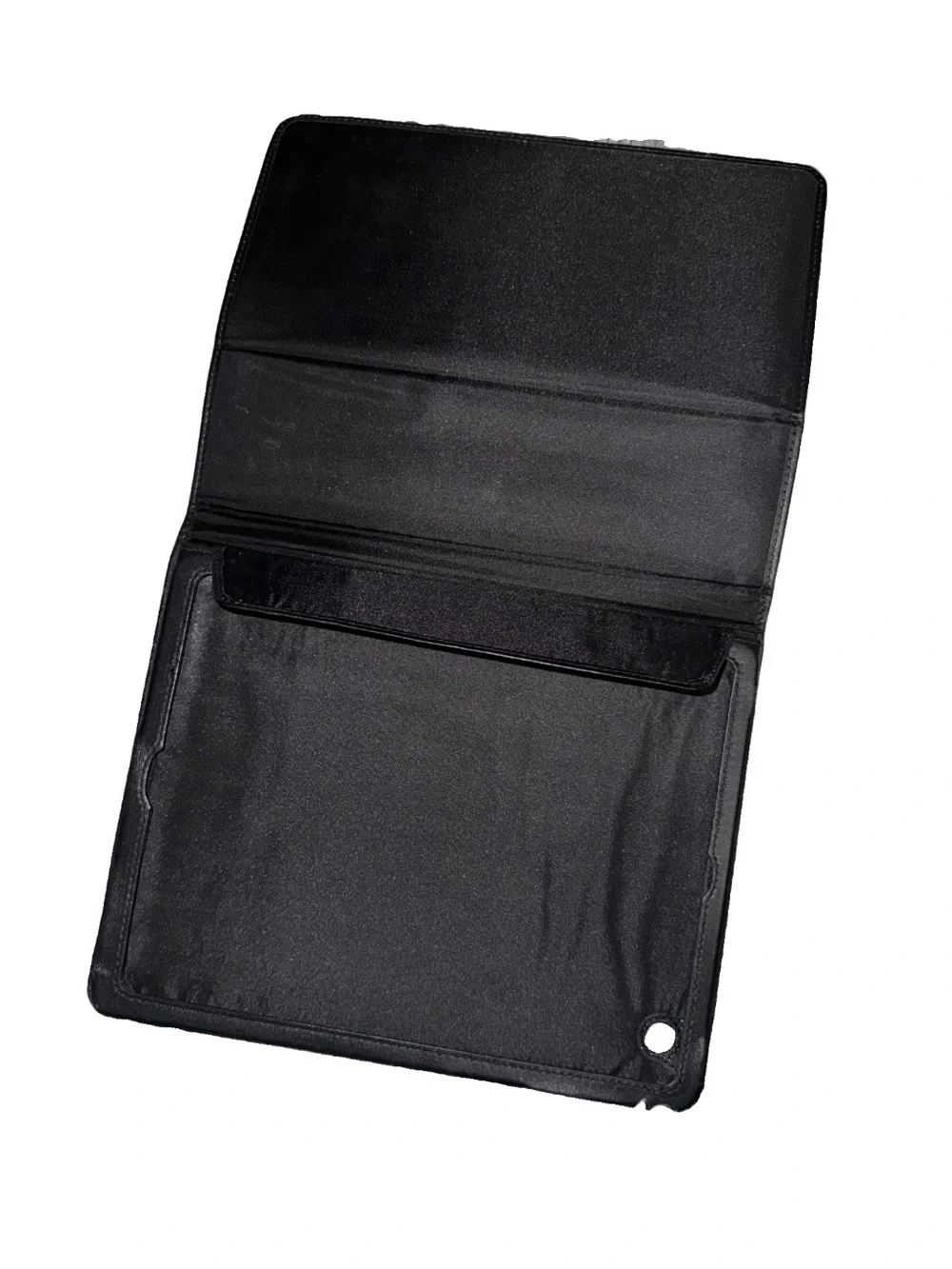 Coach Signature Vintage iPad Case Black & Gray with Leather Trim